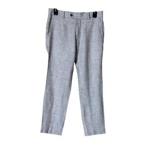 Bar III Mens Linen Slim Fit Pants Size 29 Preppy Grey Beachy Wedding Summer